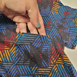 Lularoe Dress Short Sleeve Chest Pocket Womens XXS Geometric Tribal Mid Length