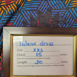 Lularoe Dress Short Sleeve Chest Pocket Womens XXS Geometric Tribal Mid Length