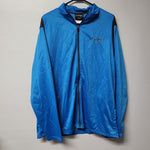 AND1 Full Zip Jacket Lightweight Pockets Blue Athletic Windbreaker Mens XL