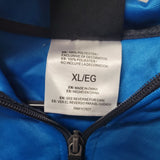 AND1 Full Zip Jacket Lightweight Pockets Blue Athletic Windbreaker Mens XL