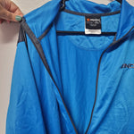 AND1 Full Zip Jacket Lightweight Pockets Blue Athletic Windbreaker Mens XL