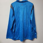 AND1 Full Zip Jacket Lightweight Pockets Blue Athletic Windbreaker Mens XL