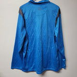 AND1 Full Zip Jacket Lightweight Pockets Blue Athletic Windbreaker Mens XL