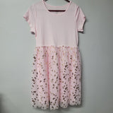 Wonder Nation Unicorn Dress Pink Gold Tulle Short Sleeve Girls XXL 18 Princess