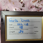 Wonder Nation Unicorn Dress Pink Gold Tulle Short Sleeve Girls XXL 18 Princess