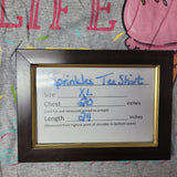 Life Better Sprinkles Tee Shirt Ice Cream Waffle Cone Girls XL Gray Basic School