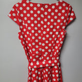 Dressy Star Red Polkadot Minnie Mouse Lucille Ball Lucy Costume Womens Large Tie