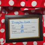 Dressy Star Red Polkadot Minnie Mouse Lucille Ball Lucy Costume Womens Large Tie