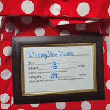 Dressy Star Red Polkadot Minnie Mouse Lucille Ball Lucy Costume Womens Large Tie