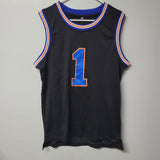 Buggs Jersey Black Blue Mens Small Space Jam Movie Breathable Cartoon Basketball
