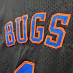 Buggs Jersey Black Blue Mens Small Space Jam Movie Breathable Cartoon Basketball
