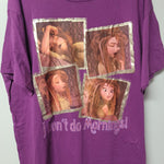 Disney Frozen Sleep Shirt Womens One Size Purple Dont Do Mornings Bed Head Hair