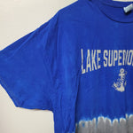 LSSU Lake Superior State Lakers Blue Tie Dye Cotton Mens 2XL Alumni Student