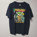 Star Wars Mandalorian Yoda Tee Shirt Mens XL Cotton Black Comic No 23 Graphic