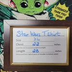 Star Wars Mandalorian Yoda Tee Shirt Mens XL Cotton Black Comic No 23 Graphic