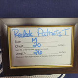 Patriots Reebok Tee Shirt Dark Blue Mens Medium Cotton NFL Fan Football USA