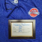 Adidas Pistons Pullover Zip Ultimate Tee Long Sleeve Detroit Basketball NBA 2XL