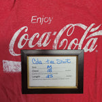 Coca Cola Tee ShirtRed Faded Mens Medium Enjoy Logo Pop Soda Halloween Costume