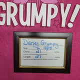 Disney Grumpy Dwarf Tee Shirt Pink Womens Large 12 14 Snow White Dont Bother Me