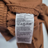 Old Navy Linen Pants Drawstring Brown Womens Large Pockets Casual Beach