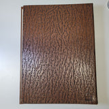 Arizona Highways Leather Binder Empty Magazine Holder Vintage Brown Cactus 1970s