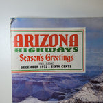 Arizona Highways December 1972 Holiday Seasons Greetings Christmas Snow Cactus