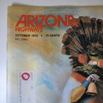 Arizona Highways October 1975 Kachina Doll Copper Industry Vintage Art Barzona