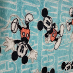 Disney Mickey Mouse Pajama Pants Fuzzy Fluffy Blue Womens Large Stretch Waist