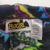 Bat Girl Pajama Pants Black Pink Boom Super Hero 8 10 Drawstring Waist Fluffy