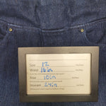 Belle Kim Gravel Capri Pants Jeans Denim Zip Ankle Womens 12