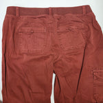 Sonoma Pants Cotton Rust Brown Boho Fall Zip Pockets Womens 12
