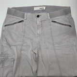 Sonoma Pants Cotton Light Gray Boho Fall Zip Pockets Womens 12 Capsule Wardrobe