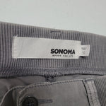 Sonoma Pants Cotton Light Gray Boho Fall Zip Pockets Womens 12 Capsule Wardrobe