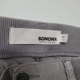 Sonoma Pants Cotton Light Gray Boho Fall Zip Pockets Womens 12 Capsule Wardrobe