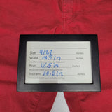 Prana Pants Red Womens 4 27 Skinny Basic Cotton Blend Fall Winter Holiday