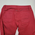 Prana Pants Red Womens 4 27 Skinny Basic Cotton Blend Fall Winter Holiday