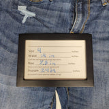 Denizen Levis Modern Slim Cuff Denim Jeans Pants Womens Size 4 Blue Rolled