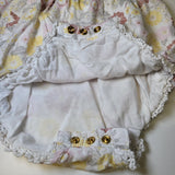 Dylan & Abby Baby One Piece Summer Wrap Straps Buttons Snaps Overalls 6-9 Months