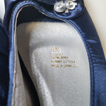 Beacon Fashion Heels Shoes Satin Blue 2 Inch Wedding Mother Bride Groom Womens 8