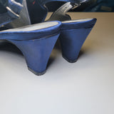 Beacon Fashion Heels Shoes Satin Blue 2 Inch Wedding Mother Bride Groom Womens 8
