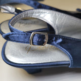 Beacon Fashion Heels Shoes Satin Blue 2 Inch Wedding Mother Bride Groom Womens 8