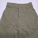 Lauren Conrad Wide Leg Pants Green Womens Size 2 High Rise Stretch Earthy Fall