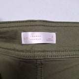 Lauren Conrad Wide Leg Pants Green Womens Size 2 High Rise Stretch Earthy Fall