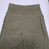 Lauren Conrad Wide Leg Pants Green Womens Size 2 High Rise Stretch Earthy Fall