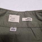 A New Day Pants Green Womens Size 2 Straight Keg Mid Rise Stretch Earth Boho