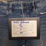 American Eagle Hi Rise Jegging Dream Stretch Distressed Jean Womens Size 2 Short