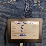 J Crew Toothpick Jeans 8 Inch Denim Blue Pants Skinny Womens Size 26