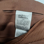 Girlfriend Collective Leggings Womens Small Brown Ribbed Yoga Fall Earth