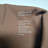 Girlfriend Collective Leggings Womens Small Brown Ribbed Yoga Fall Earth
