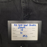 American Eagle Next Level Stretch Jegging Black Womens Size 2 Short Highest Rise